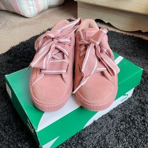 Pink Suede Pumas